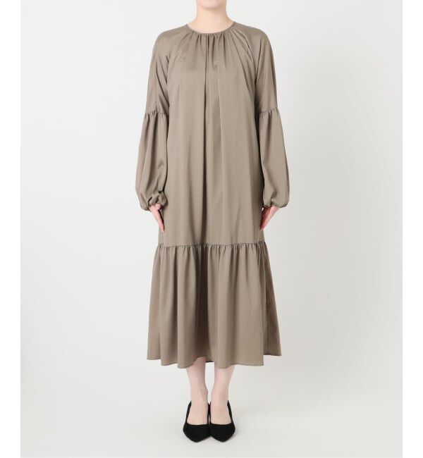 VERMEIL par iena「《予約》バルーンスリーブロングドレス」|ワンピース|