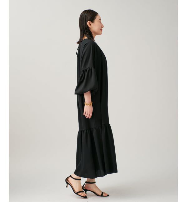 VERMEIL par iena「《予約》バルーンスリーブロングドレス」|ワンピース|