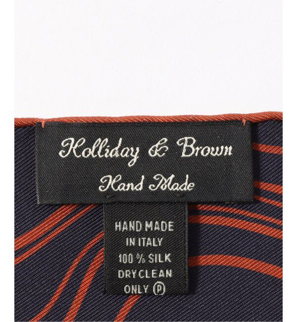 EDIFICE「【Holliday & Brown / ホリデー & ブラウン】Wフェイスドットプリントチーフ」|バンダナ・スカーフ|