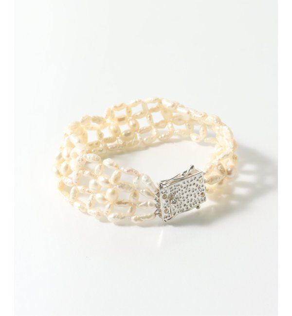 EDIFICE「BLEUE BURNHAM (ブルー バーナム) WOVEN ANTIQUE PEARL BRACEL WPBRACE1」|ブレスレット・バングル|