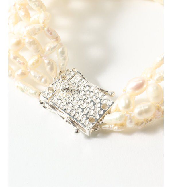 EDIFICE「BLEUE BURNHAM (ブルー バーナム) WOVEN ANTIQUE PEARL BRACEL WPBRACE1」|ブレスレット・バングル|