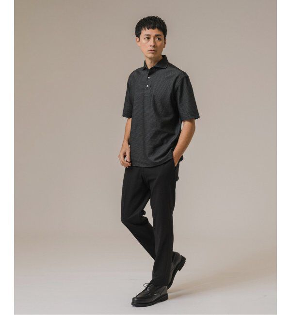 EDIFICE「《追加》"吸水速乾＆高通気機能" COOLMAX ハニカムボーダー ポロシャツ」|ポロシャツ|