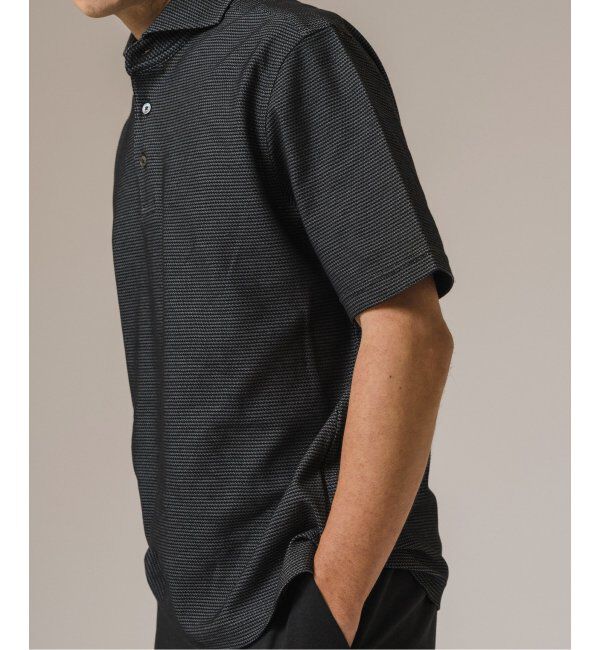 EDIFICE「《追加》"吸水速乾＆高通気機能" COOLMAX ハニカムボーダー ポロシャツ」|ポロシャツ|