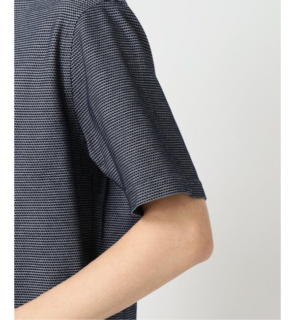 EDIFICE「《追加》"吸水速乾＆高通気機能" COOLMAX ハニカムボーダー ポロシャツ」|ポロシャツ|