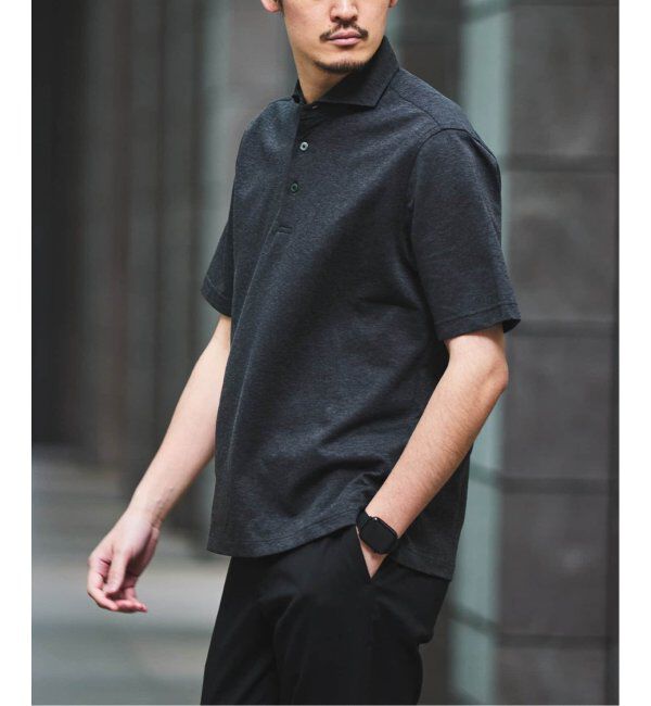 EDIFICE「《追加》"吸水速乾＆イージーケア" 36ゲージ ツイリードライ ポロシャツ」|ポロシャツ|グレーA