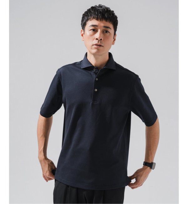 EDIFICE「《追加》"吸水速乾＆イージーケア" 36ゲージ ツイリードライ ポロシャツ」|ポロシャツ|