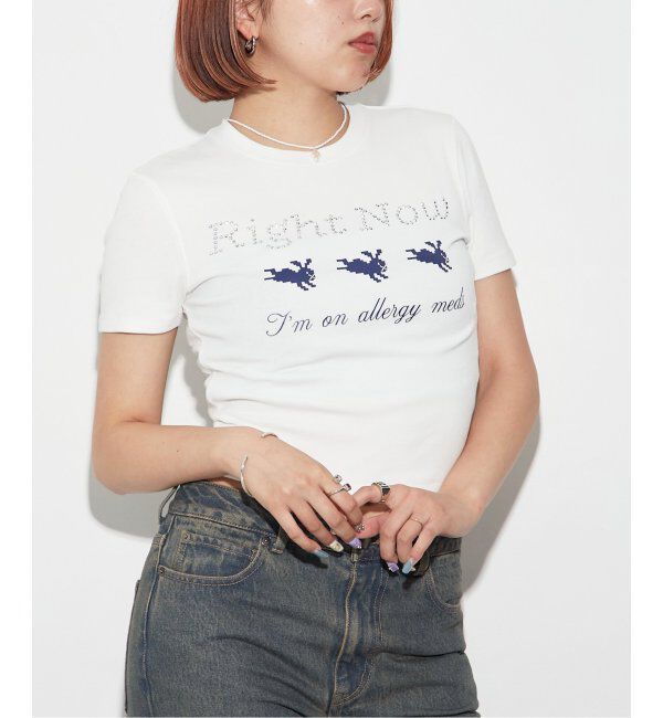 Oriens JOURNAL STANDARD「ピクセルバニーロゴT」|Tシャツ・カットソー|ホワイト