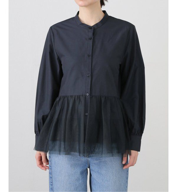 JOURNAL STANDARD relume「モイストブロードシャツ」|シャツ・ブラウス|ネイビー