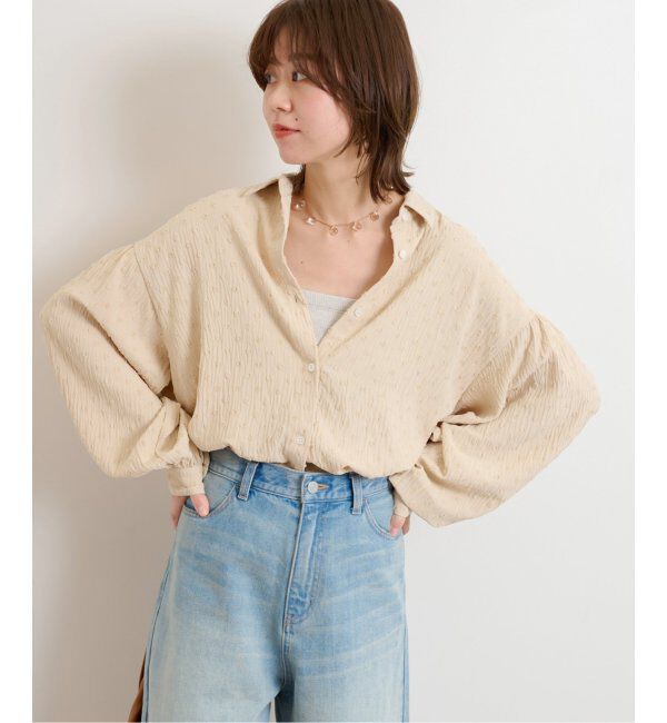 JOURNAL STANDARD relume「《追加》ドットジャガードブラウス」|シャツ・ブラウス|