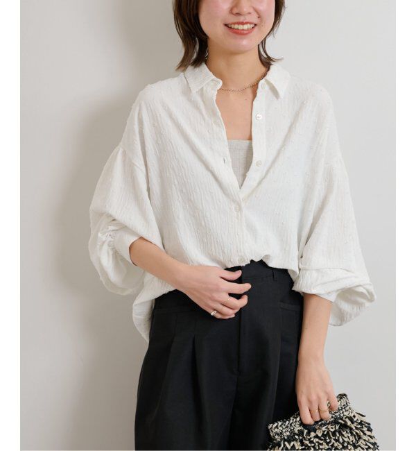 JOURNAL STANDARD relume「《追加》ドットジャガードブラウス」|シャツ・ブラウス|