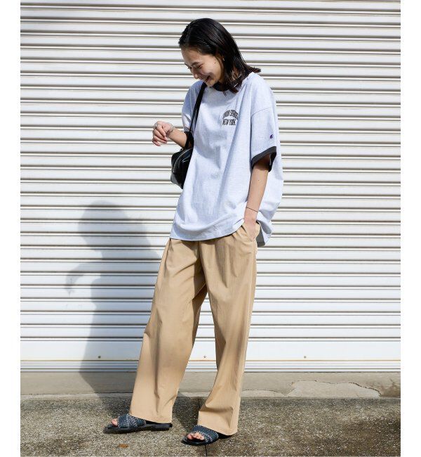 JOURNAL STANDARD「《追加3》【撥水/接触冷感/洗える/UVカット】リネンナイロンストレッチワイドパンツ」|その他|