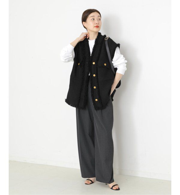 journal standard L'essage「GIOLICAツイードBIGベスト」|ダウンベスト・ベスト|