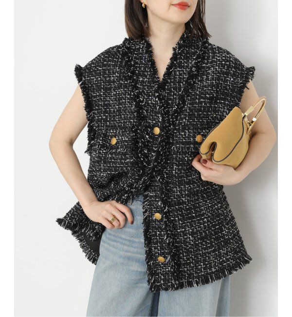 journal standard L'essage「GIOLICAツイードBIGベスト」|ダウンベスト・ベスト|