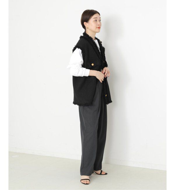 journal standard L'essage「GIOLICAツイードBIGベスト」|ダウンベスト・ベスト|