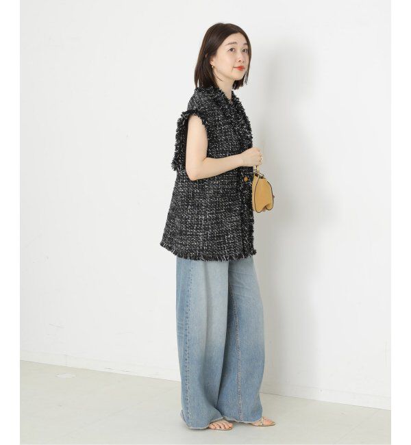 journal standard L'essage「GIOLICAツイードBIGベスト」|ダウンベスト・ベスト|