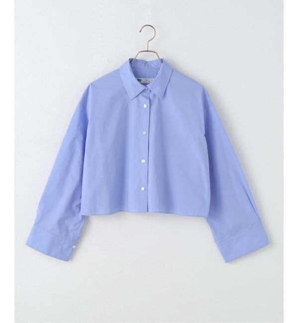 JOURNAL STANDARD「コンパクトコットン クロップドシャツ」|シャツ・ブラウス|ブルー A