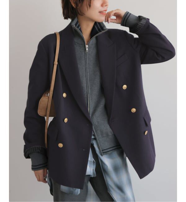 JOURNAL STANDARD relume「ダブルブレステッドブレザー」|テーラードジャケット|ネイビー