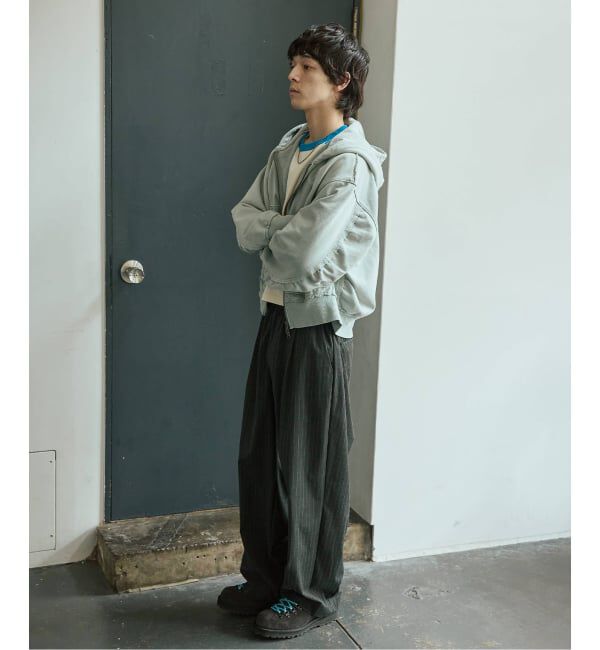 JOURNAL STANDARD「ラウンド スリーブ アシッド ジップ パーカー」|パーカー|