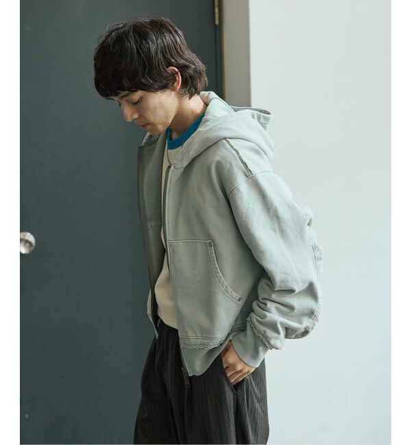 JOURNAL STANDARD「ラウンド スリーブ アシッド ジップ パーカー」|パーカー|