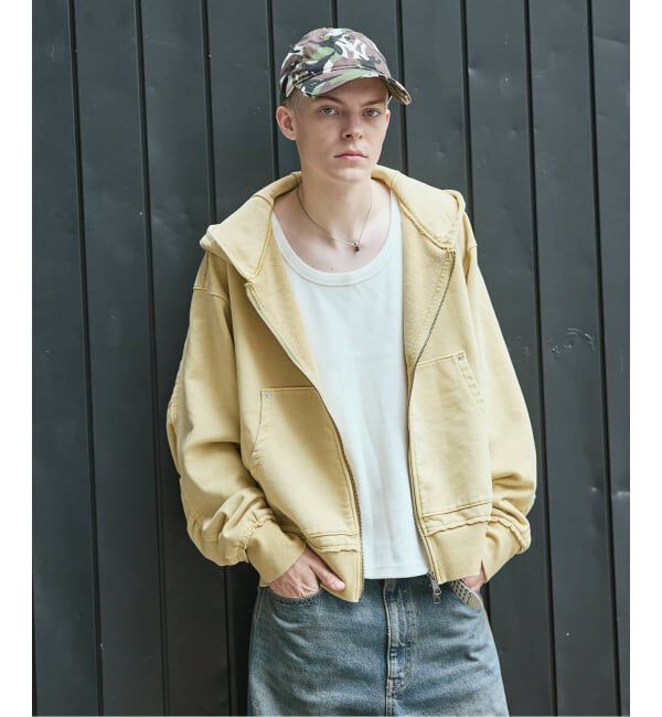 JOURNAL STANDARD「ラウンド スリーブ アシッド ジップ パーカー」|パーカー|