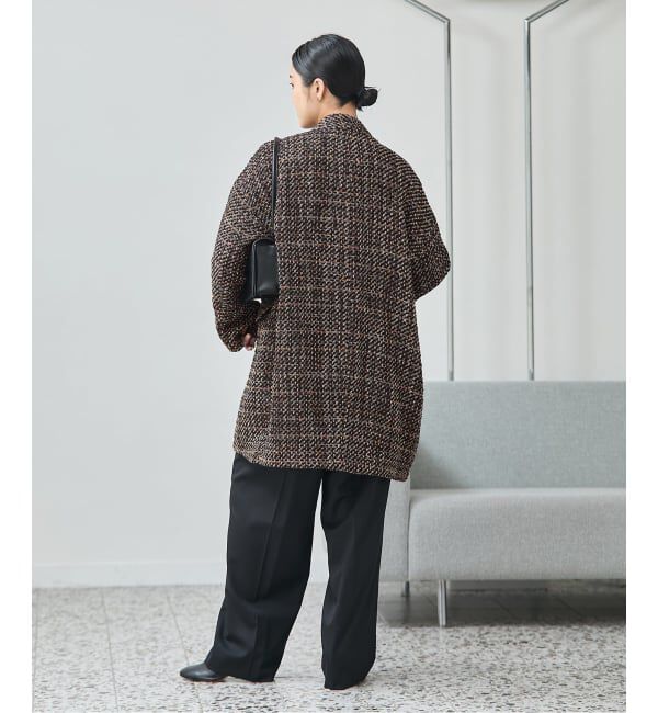 journal standard L'essage「《追加》SUPER140S/GIOLICA コクーンコート」|ノーカラーコート|