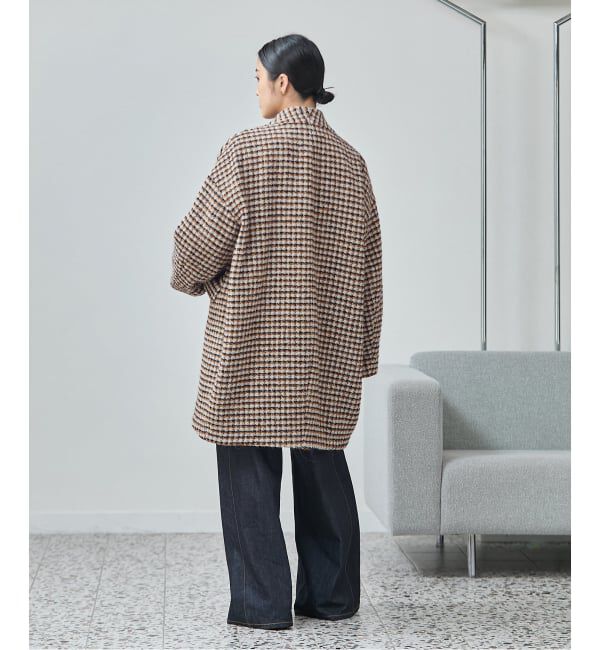 journal standard L'essage「《追加》SUPER140S/GIOLICA コクーンコート」|ノーカラーコート|