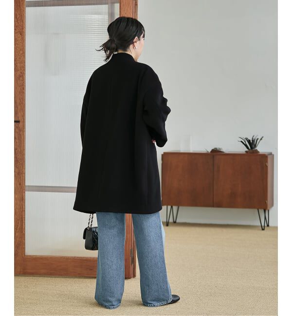 journal standard L'essage「《追加》SUPER140S/GIOLICA コクーンコート」|ノーカラーコート|