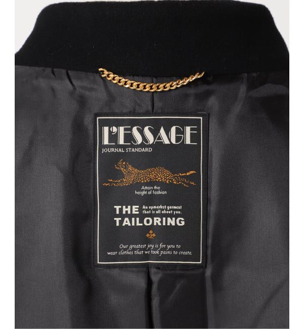 journal standard L'essage「《追加》SUPER140S/GIOLICA コクーンコート」|ノーカラーコート|