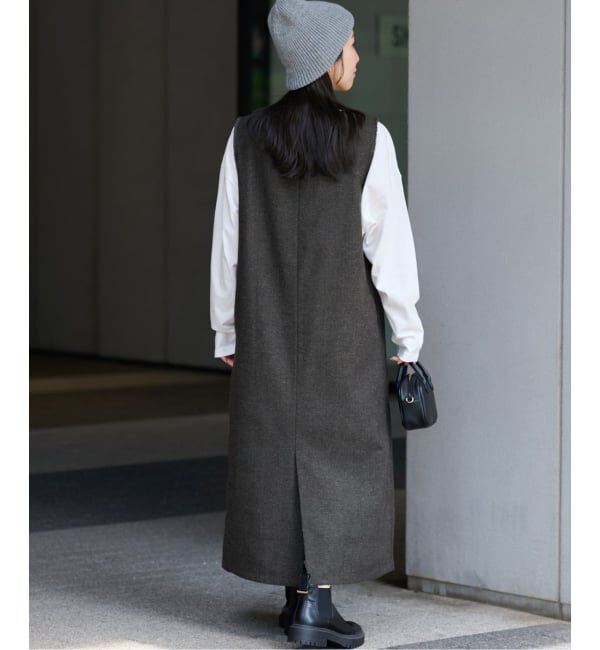 JOURNAL STANDARD relume「ヘリンボンジャンパースカート」|ワンピース|