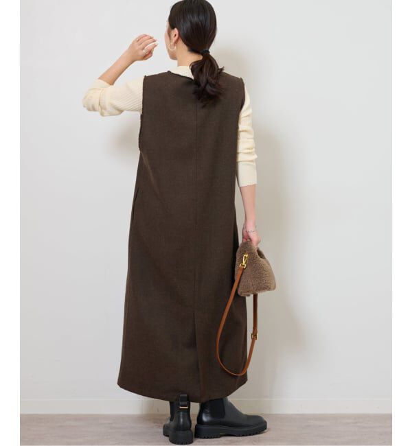 JOURNAL STANDARD relume「ヘリンボンジャンパースカート」|ワンピース|