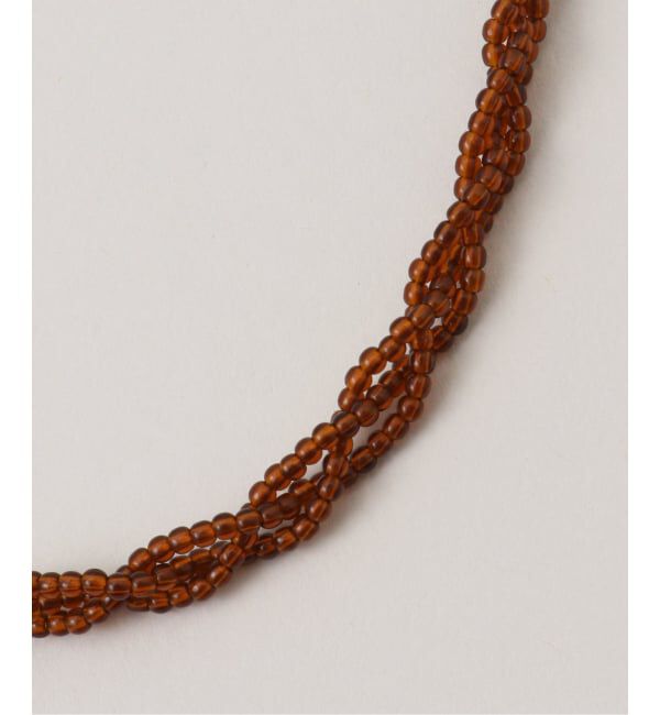 JOURNAL STANDARD relume「RELUME 3レンガラスビーズネックレス」|ネックレス|