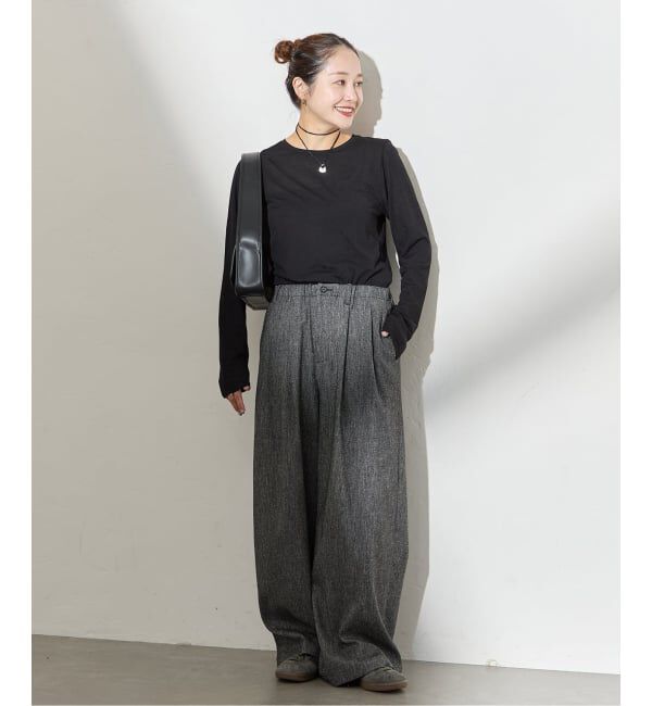 JOURNAL STANDARD「クルーネックコンパクトシアーロングT」|Tシャツ・カットソー|