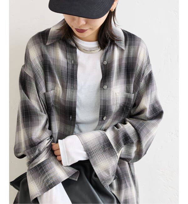 JOURNAL STANDARD「クルーネックコンパクトシアーロングT」|Tシャツ・カットソー|