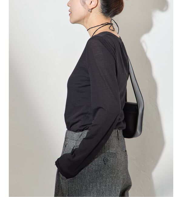 JOURNAL STANDARD「クルーネックコンパクトシアーロングT」|Tシャツ・カットソー|