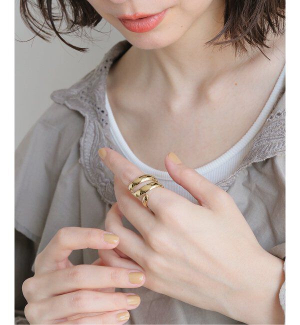JOURNAL STANDARD「【PHILIPPE AUDIBERT】Paige ring brass gold」|リング|ゴールド