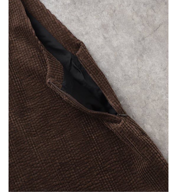 journal standard L'essage「【GANNI/ガニー】 Seersucker Corduroy V-neck Mini Dr」|ワンピース|