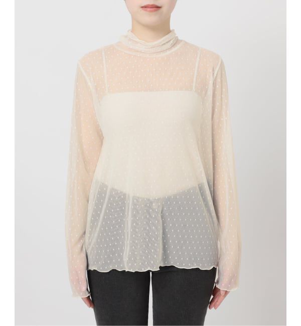 JOURNAL STANDARD relume「《追加》チュールドットハイネック」|Tシャツ・カットソー|