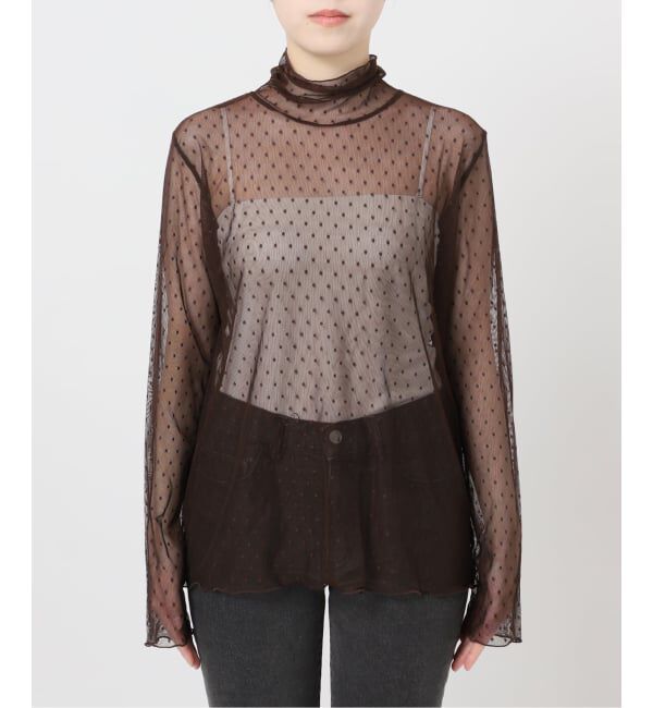 JOURNAL STANDARD relume「《追加》チュールドットハイネック」|Tシャツ・カットソー|