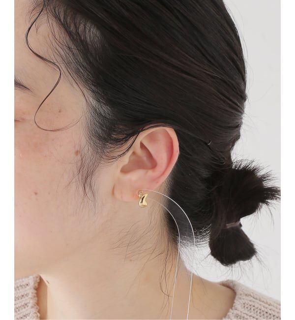 journal standard L'essage「【MARIA BLACK/マリアブラック】 Sagene Trail Huggie Gold LEFT：ピアス」|ピアス|ゴールド