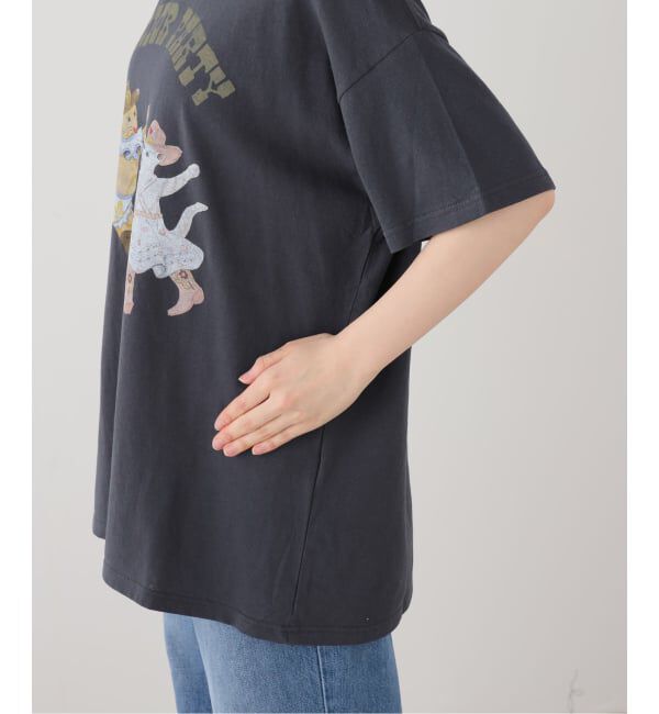 Oriens JOURNAL STANDARD「【OPEN YY / オープンワイワイ】 Knitted PET CLUB KITTY PARTY TEE」|Tシャツ・カットソー|