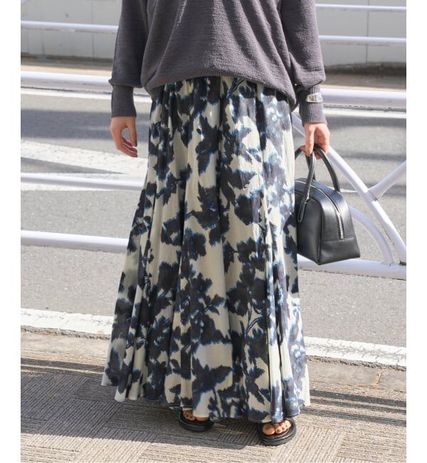 JOURNAL STANDARD「《予約》オリエンタルプリントスカート」|スカート|ブルー A