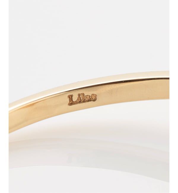 Lilas by Spick&Span「ラインテクスチャーアローダイヤパヴェリング K10」|リング|