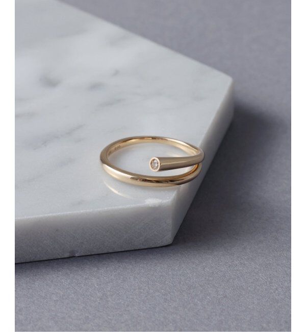 Lilas by Spick&Span「べゼルダイヤリング K10」|リング|ゴールド