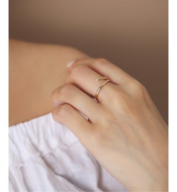 Lilas by Spick&Span「べゼルダイヤリング K10」|リング|