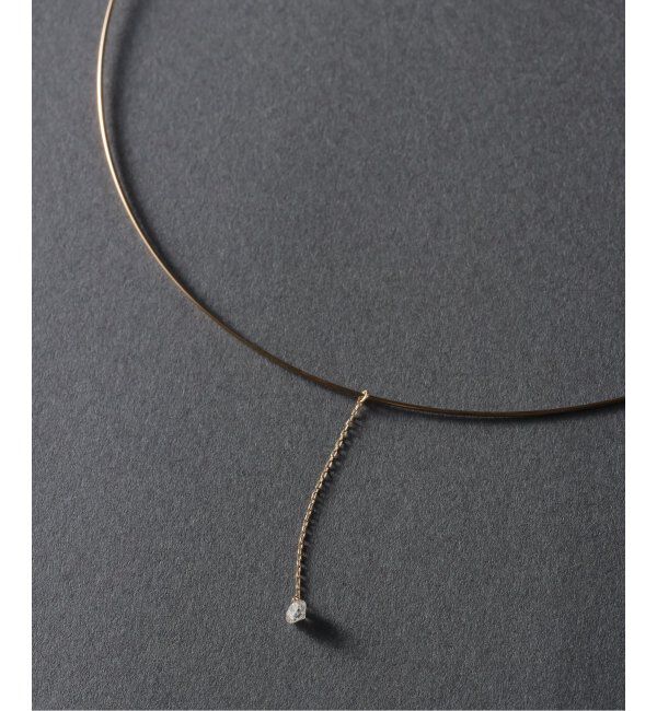 Lilas by Spick&Span「ホールダイヤ1ピースチェーンチョーカー0.16ct K10」|ネックレス|