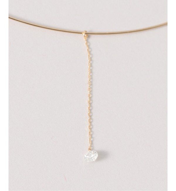 Lilas by Spick&Span「ホールダイヤ1ピースチェーンチョーカー0.16ct K10」|ネックレス|