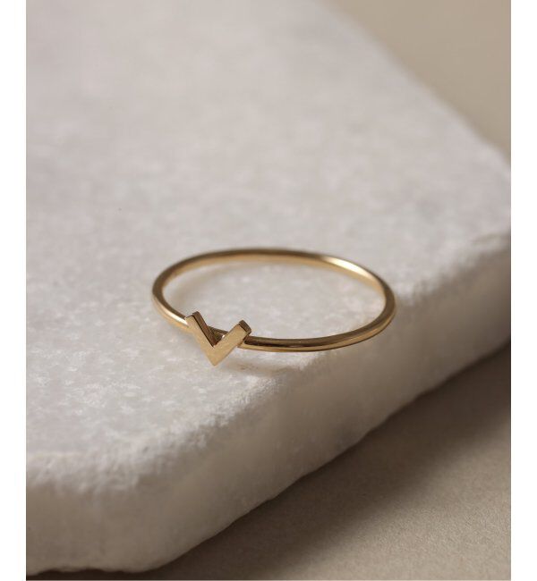 Lilas by Spick&Span「《WEB限定》Vラインリング K10」|リング|ゴールド