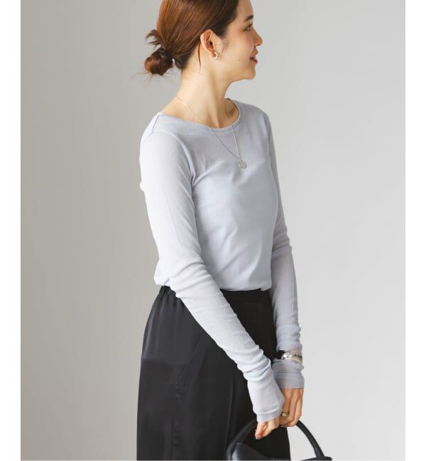 NOBLE「《追加3》シアーテレコロングスリーブプルオーバー」|Tシャツ・カットソー|