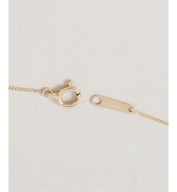 Lilas by Spick&Span「《WEB限定》スライスオニキスサークルネックレス K10」|ネックレス|