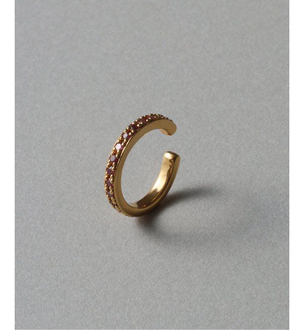 Spick and Span「《WEB限定》【SAMH by LILAS】イヤーカフロードライトガーネットSV(片耳)」|イヤーカフ|